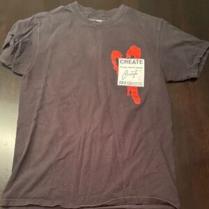 Fashion Nova Charcoal Tee with Red Graphic